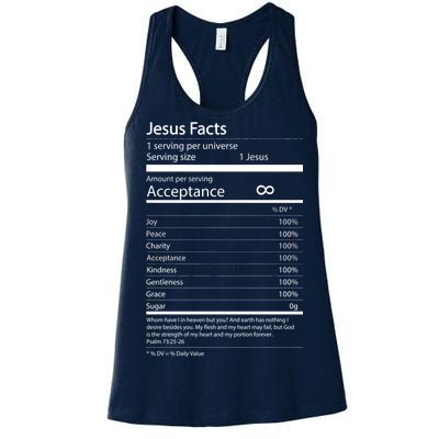 Jesus Facts Women's Racerback Tank