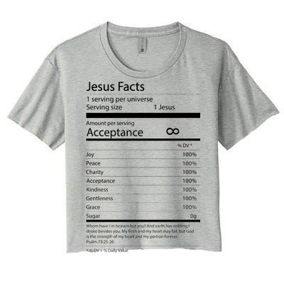 Jesus Facts Women's Crop Top Tee