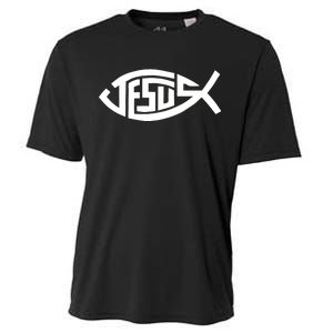 Jesus Fish Logo Cooling Performance Crew T-Shirt