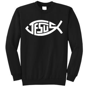 Jesus Fish Logo Sweatshirt