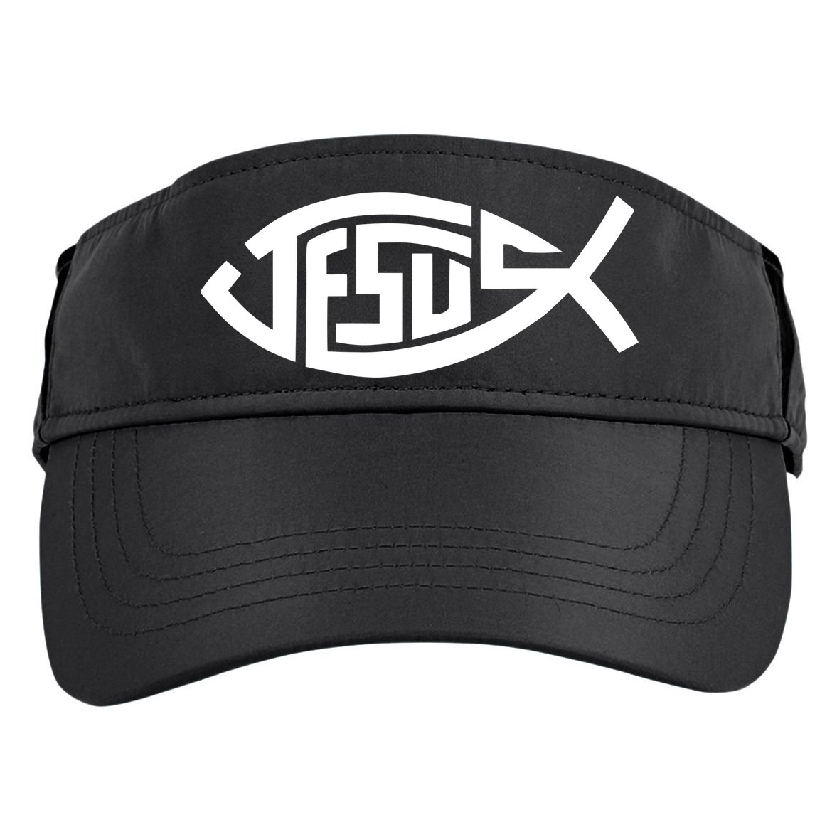 Jesus Fish Logo Adult Drive Performance Visor
