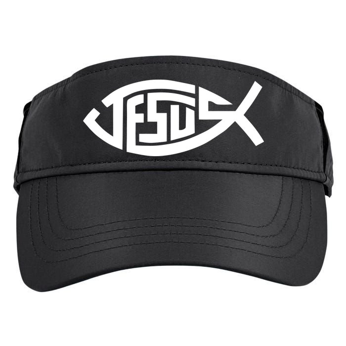 Jesus Fish Logo Adult Drive Performance Visor