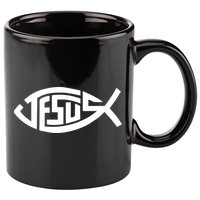 Jesus Fish Logo 11oz C Handle Ceramic Mug