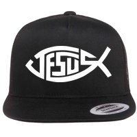 Jesus Fish Logo Flatbill Hat
