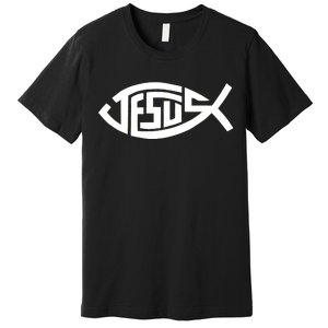 Jesus Fish Logo Premium T-Shirt