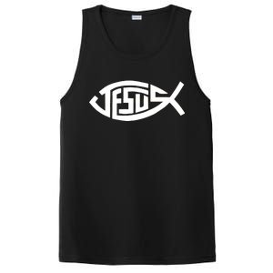 Jesus Fish Logo PosiCharge Competitor Tank