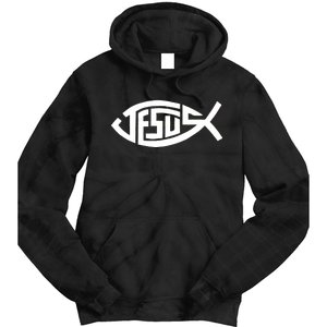 Jesus Fish Logo Tie Dye Hoodie