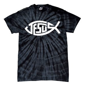 Jesus Fish Logo Tie-Dye T-Shirt