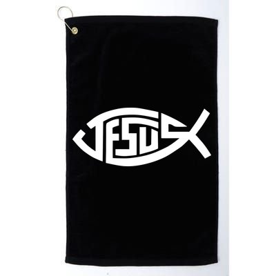 Jesus Fish Logo Golf Towel