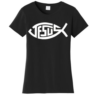 Jesus Fish Logo Women's T-Shirt