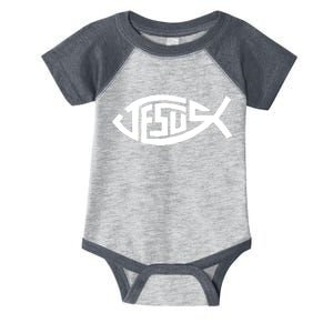 Jesus Fish Logo Infant Baby Jersey Bodysuit