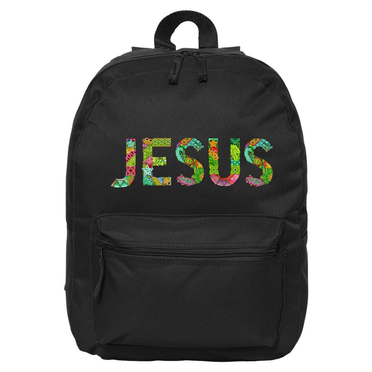 Jesus Hand Painted Word Art 16 in Basic Backpack