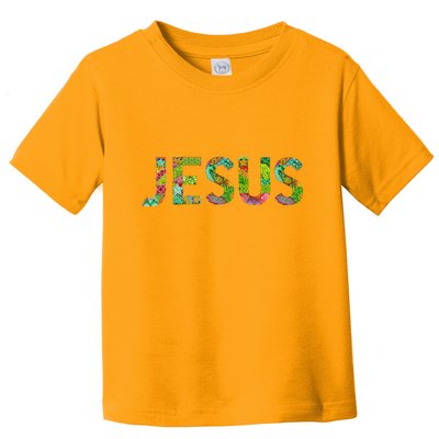 Jesus Hand Painted Word Art Toddler T-Shirt