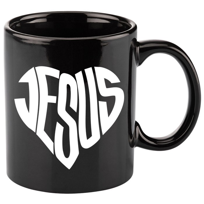 Jesus Heart 11oz C Handle Ceramic Mug