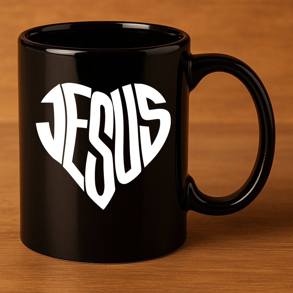 Jesus Heart 11oz C Handle Ceramic Mug