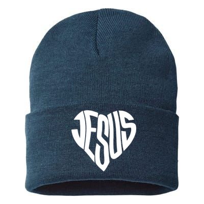 Jesus Heart Sustainable Knit Beanie