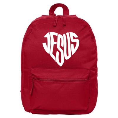 Jesus Heart 16 in Basic Backpack