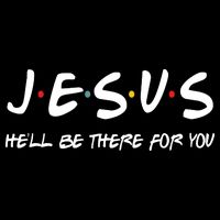 Jesus He'll Be There For You Drawstring Bag