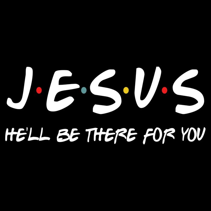 Jesus He'll Be There For You Drawstring Bag
