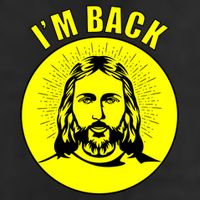 Jesus I'm Back Risen Easter 7 Panel Mesh Trucker Snapback Hat