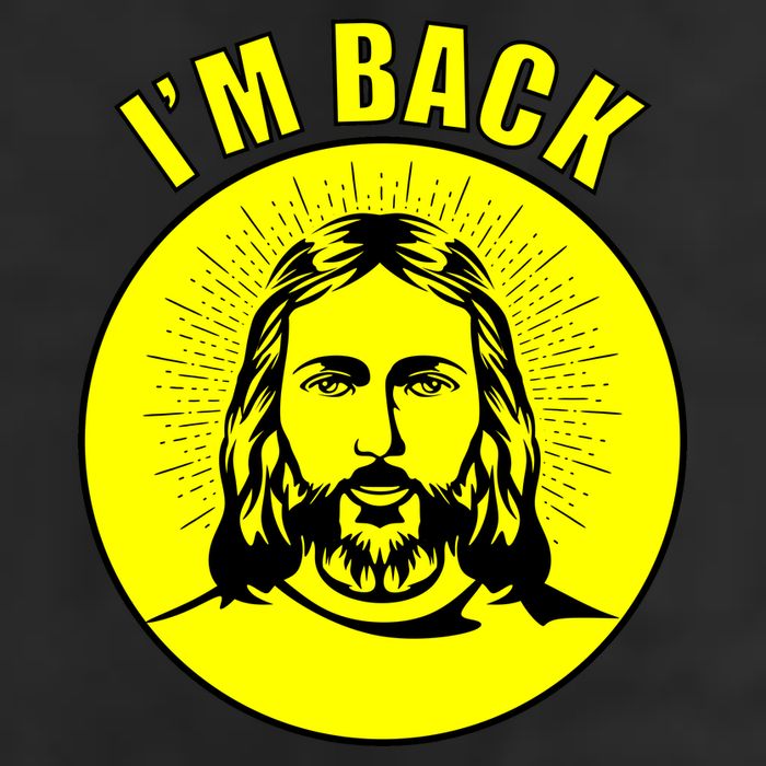 Jesus I'm Back Risen Easter 7 Panel Mesh Trucker Snapback Hat
