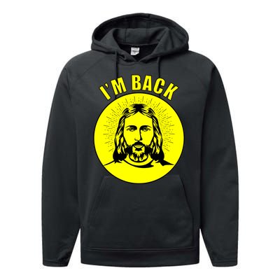 Jesus I'm Back Risen Easter Performance Fleece Hoodie