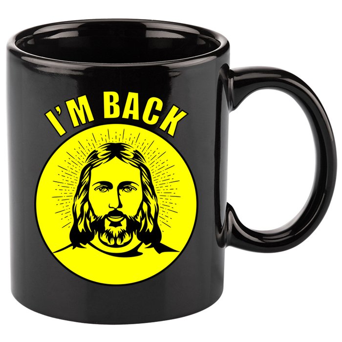 Jesus I'm Back Risen Easter 11oz C Handle Ceramic Mug