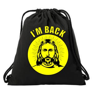 Jesus I'm Back Risen Easter Drawstring Bag