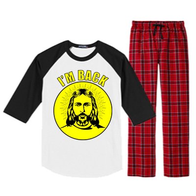 Jesus I'm Back Risen Easter Raglan Sleeve Pajama Set