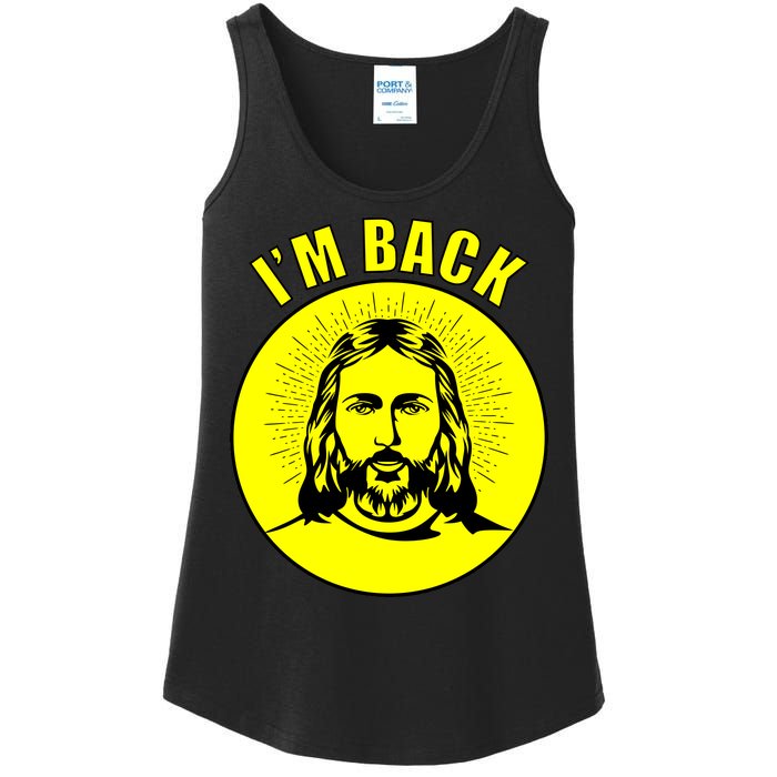 Jesus I'm Back Risen Easter Ladies Essential Tank