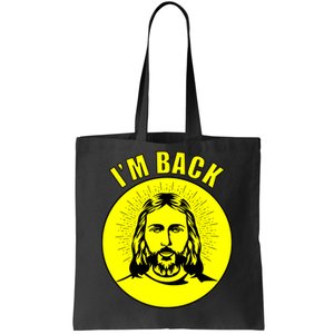 Jesus I'm Back Risen Easter Tote Bag