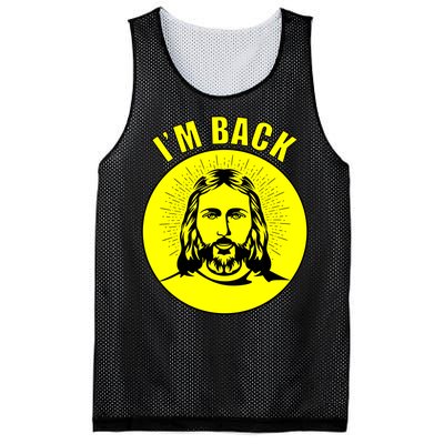 Jesus I'm Back Risen Easter Mesh Reversible Basketball Jersey Tank