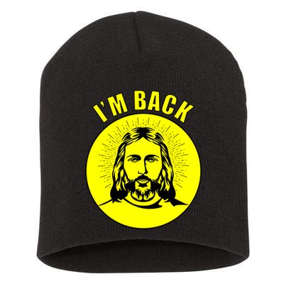 Jesus I'm Back Risen Easter Short Acrylic Beanie