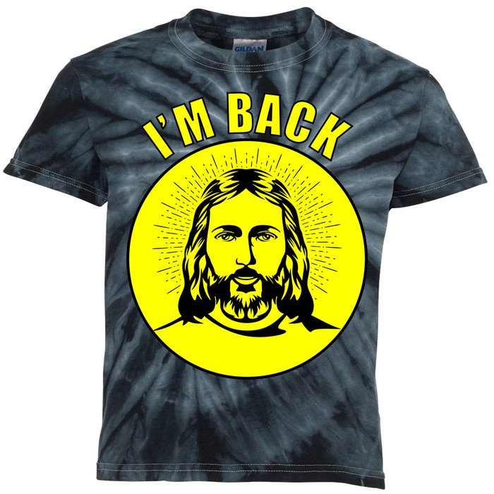 Jesus I'm Back Risen Easter Kids Tie-Dye T-Shirt