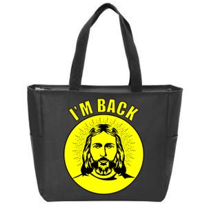 Jesus I'm Back Risen Easter Zip Tote Bag