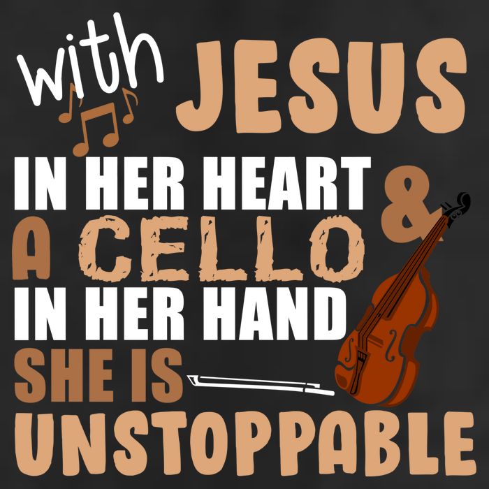 Jesus In Her Heart Cello In Her Hand Cool Comfort Performance Bucket Hat