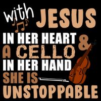 Jesus In Her Heart Cello In Her Hand Impact Tech Backpack