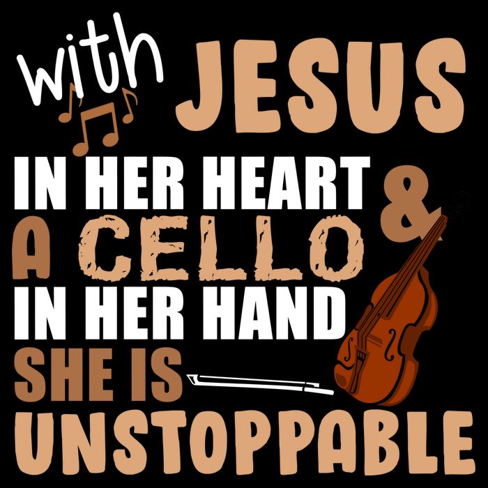 Jesus In Her Heart Cello In Her Hand Impact Tech Backpack