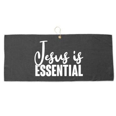 Jesus Is Essential Large Microfiber Waffle Golf Towel