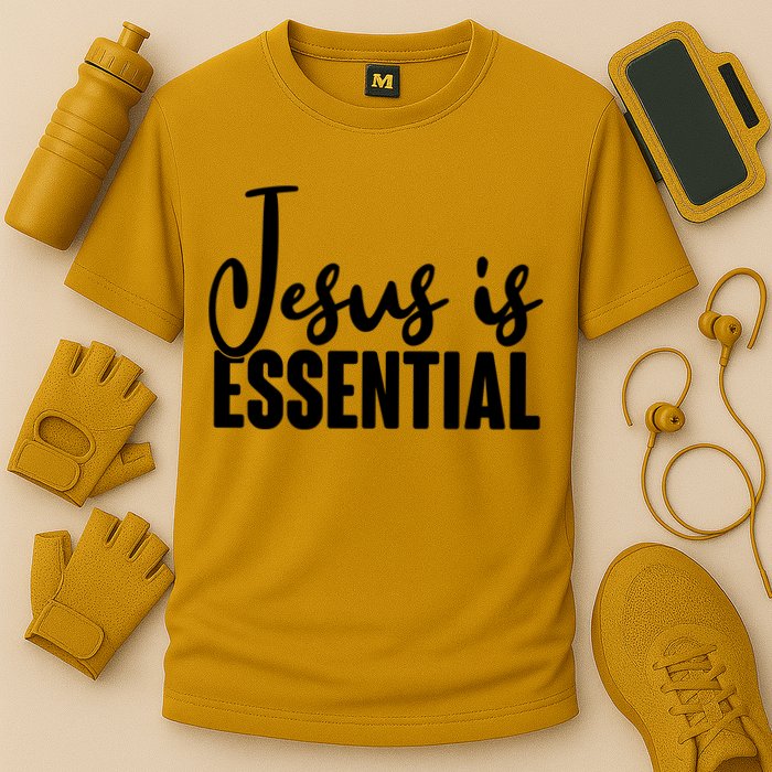 Jesus Is Essential Cooling Performance Crew T-Shirt
