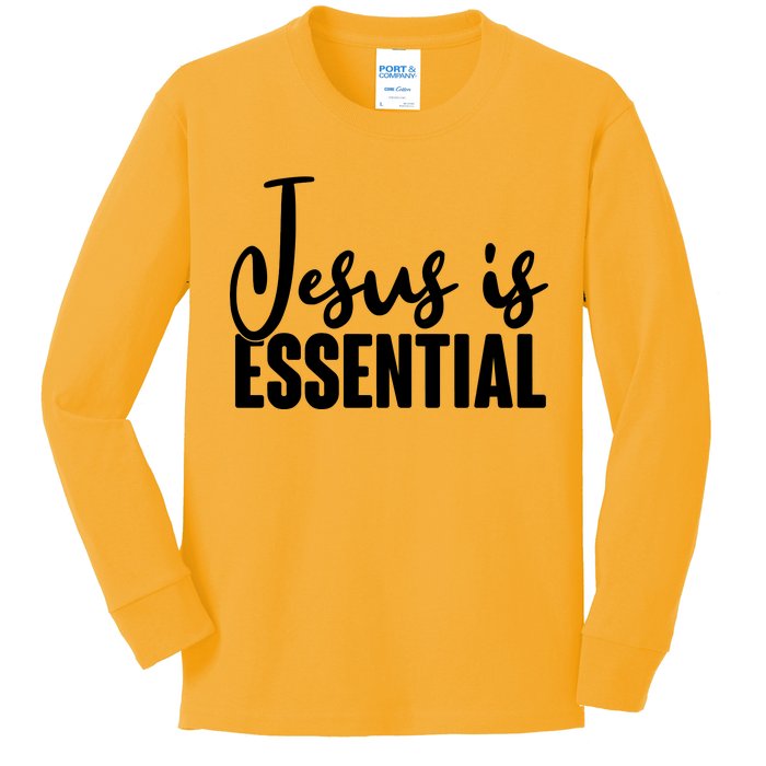 Jesus Is Essential Kids Long Sleeve Shirt