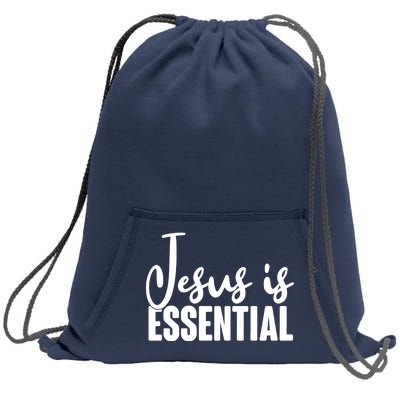 Jesus Is Essential Sweatshirt Cinch Pack Bag