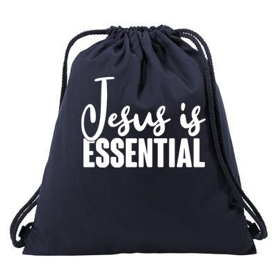 Jesus Is Essential Drawstring Bag