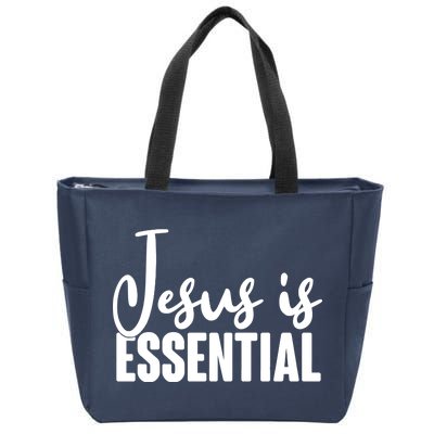 Jesus Is Essential Zip Tote Bag