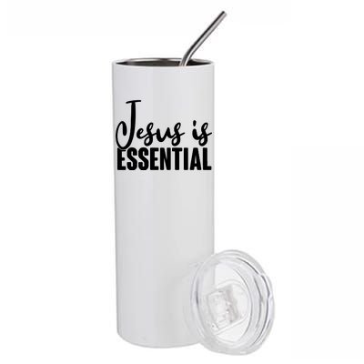 Jesus Is Essential Stainless Steel Tumbler