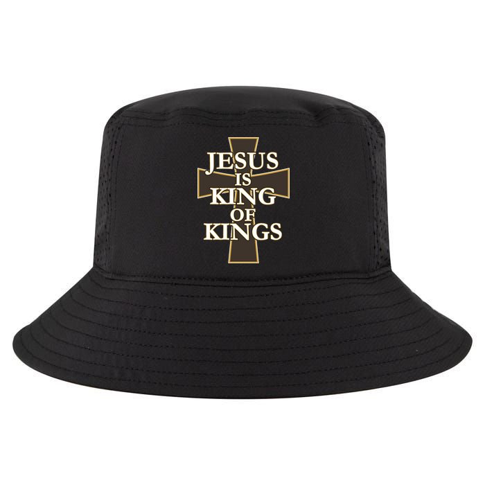Jesus Is King of Kings Cross Religious Cool Comfort Performance Bucket Hat