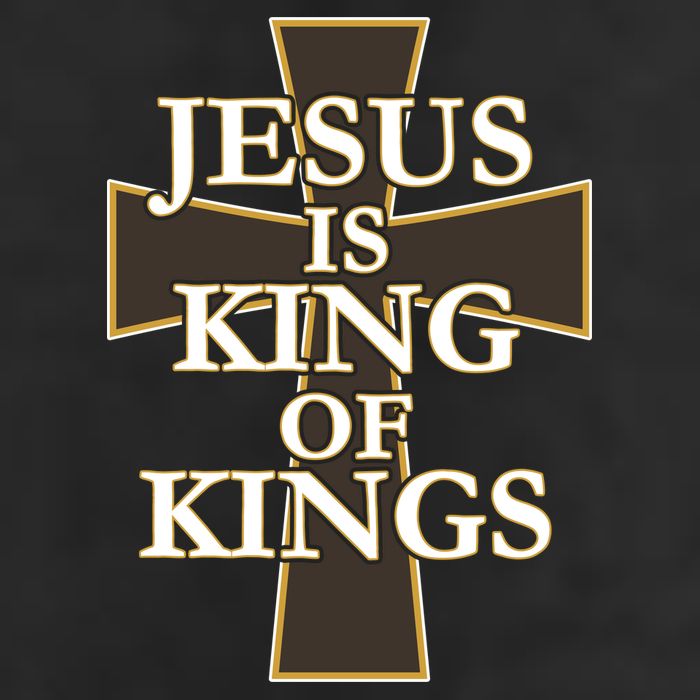 Jesus Is King of Kings Cross Religious Cool Comfort Performance Bucket Hat