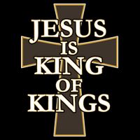 Jesus Is King of Kings Cross Religious USA-Made Doggie Bandana