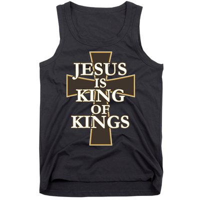 Jesus Is King of Kings Cross Religious Tank Top