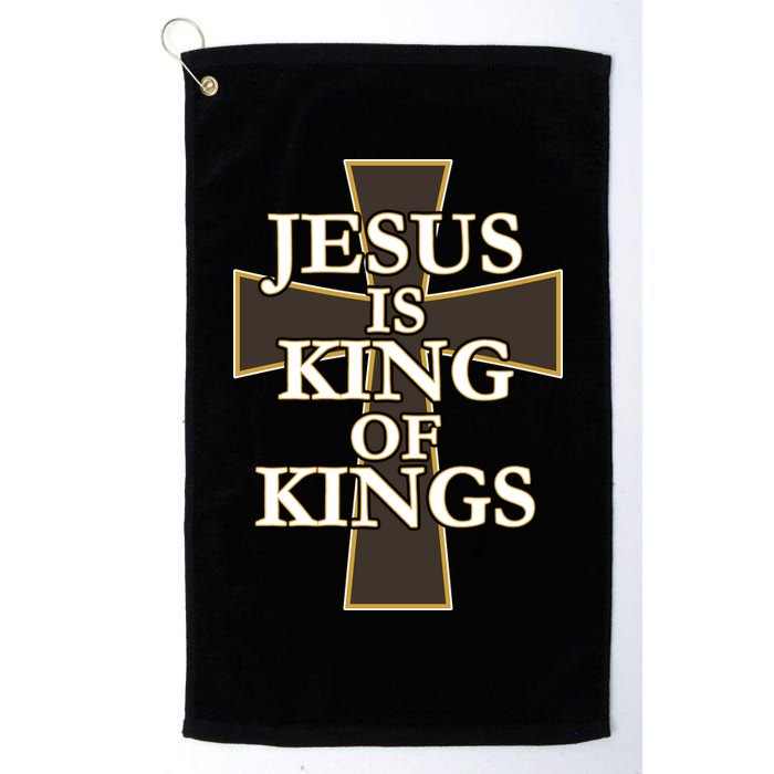 Jesus Is King of Kings Cross Religious Golf Towel
